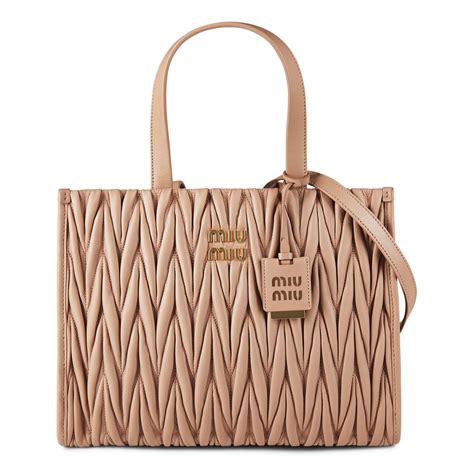 miu miu cammeo colour|Cameo Matelassé Nappa Leather Tote .